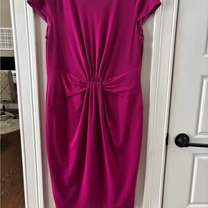 Jones New York Fuchsia Midi Dress